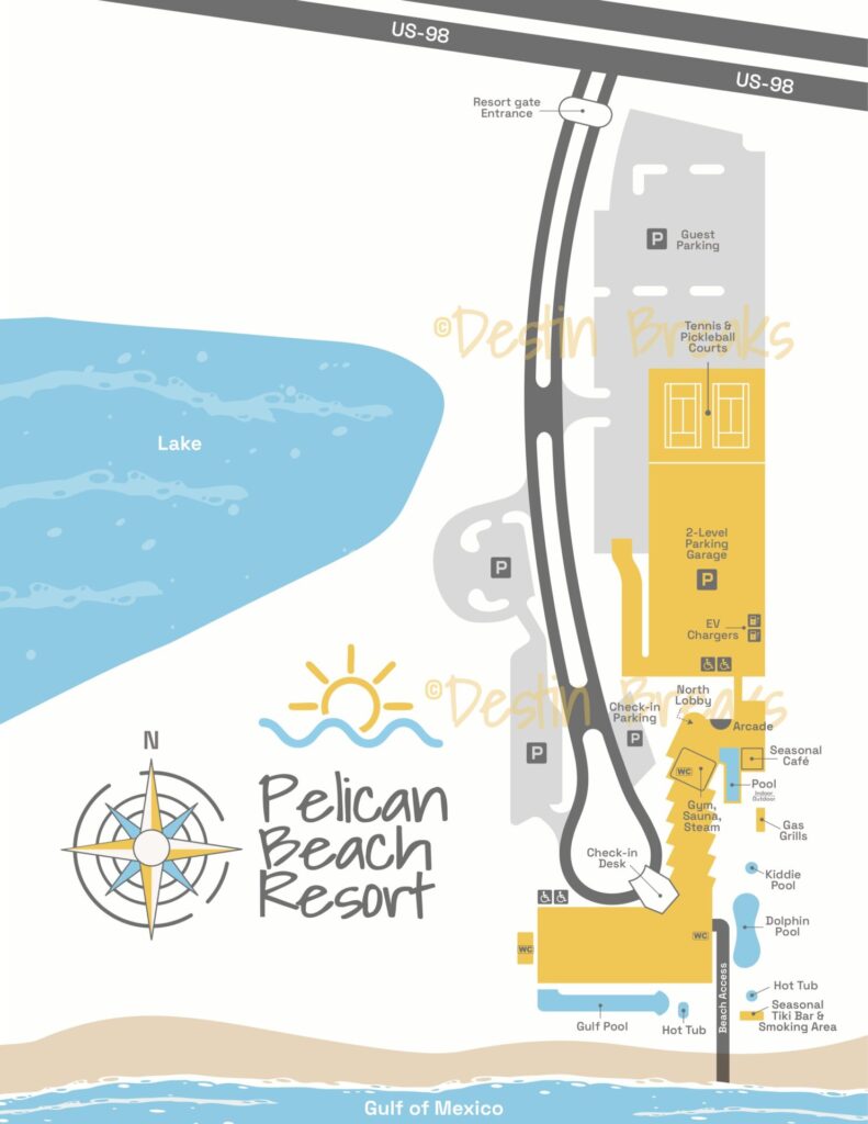 Pelican Beach Resort Map