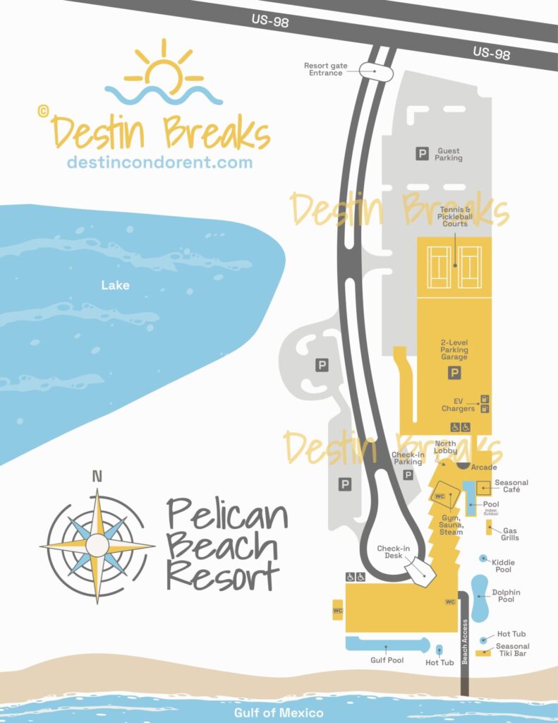 Pelican Beach Resort Map